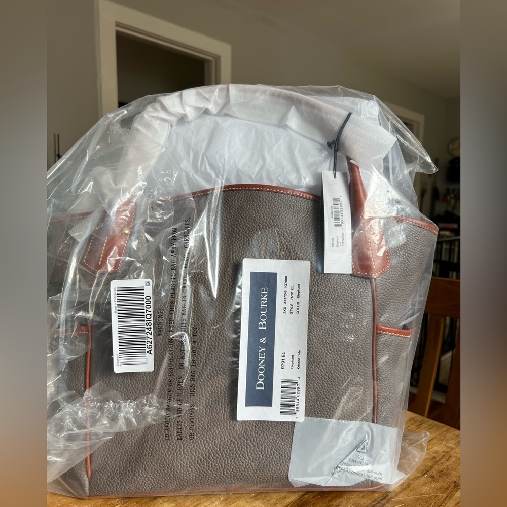 Dooney & Bourke Kristen Tote Color: Elephant Pebble Leather